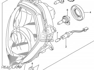 HEADLAMP - DL1000A VSTROM 2014 (L4) USA (E03)