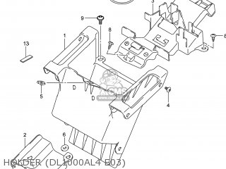 HOLDER (DL1000AL4 E03) - DL1000A VSTROM 2014 (L4) USA (E03)