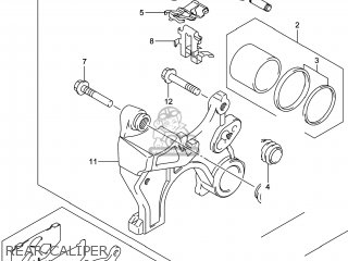 REAR CALIPER - DL1000A VSTROM 2014 (L4) USA (E03)