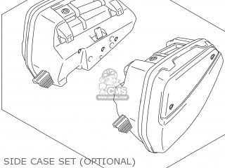 SIDE CASE SET (OPTIONAL) - DL1000A VSTROM 2014 (L4) USA (E03)