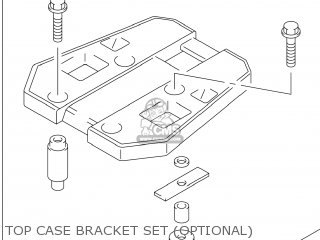 TOP CASE BRACKET SET (OPTIONAL) - DL1000A VSTROM 2014 (L4) USA (E03)