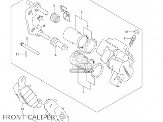 FRONT CALIPER - DL650 VSTROM 2004 (K4) USA (E03)
