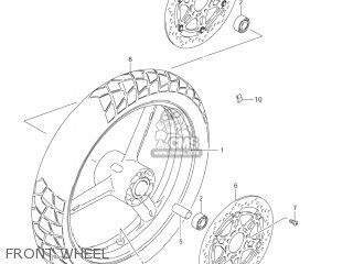 FRONT WHEEL - DL650 VSTROM 2004 (K4) USA (E03)