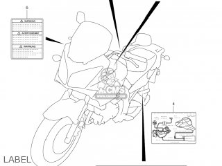LABEL - DL650 VSTROM 2004 (K4) USA (E03)
