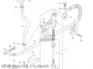 REAR MASTER CYLINDER - DL650 VSTROM 2004 (K4) USA (E03)