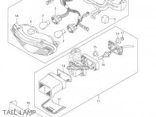 TAIL LAMP - DL650 VSTROM 2004 (K4) USA (E03)