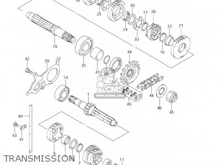 TRANSMISSION - DL650 VSTROM 2004 (K4) USA (E03)