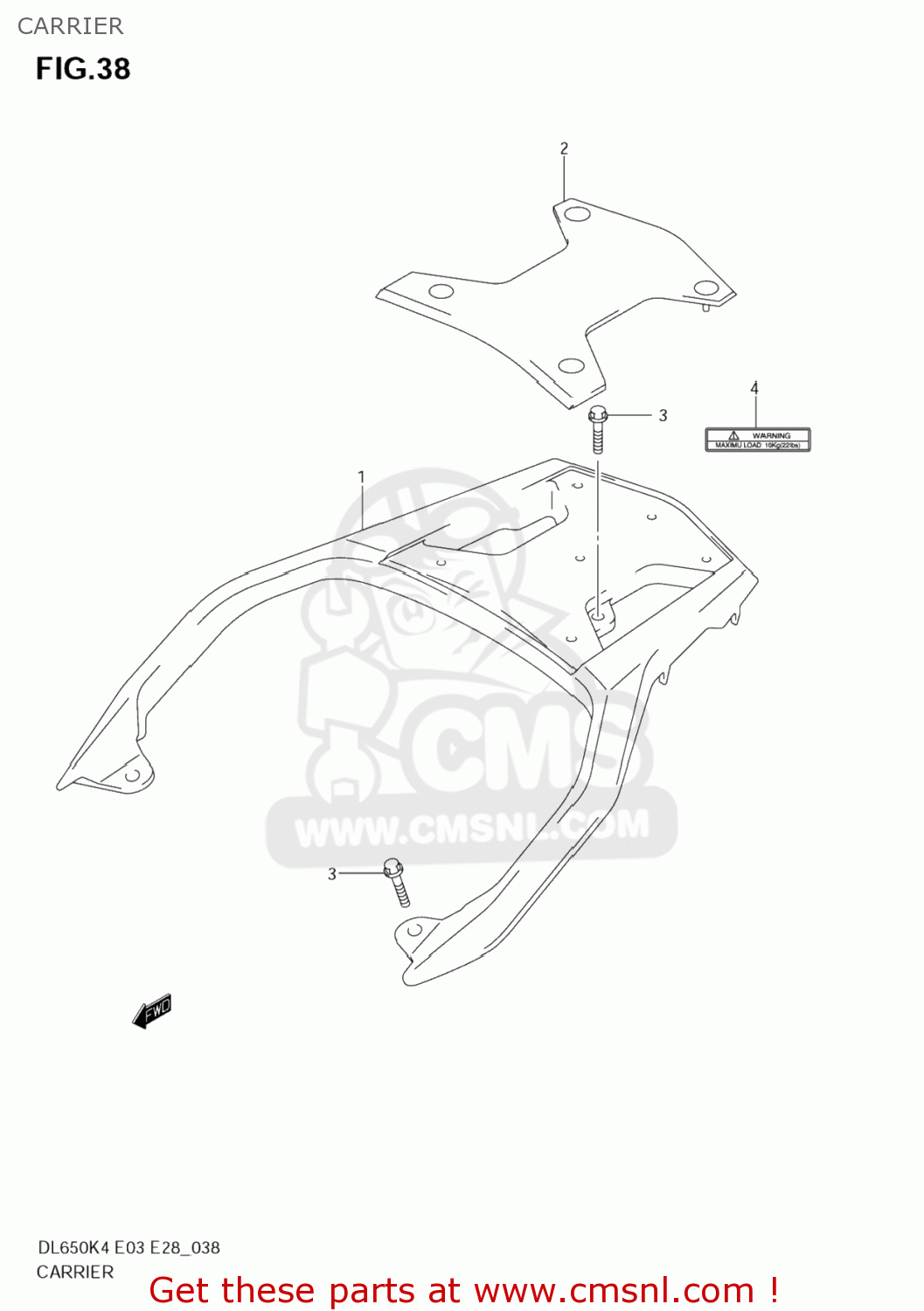 CARRIER DL650 VSTROM 2005 (K5) USA (E03)