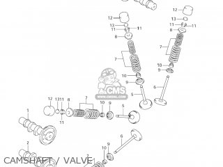CAMSHAFT / VALVE - DL650 VSTROM 2005 (K5) USA (E03)