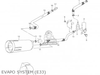 EVAPO SYSTEM (E33) - DL650 VSTROM 2005 (K5) USA (E03)