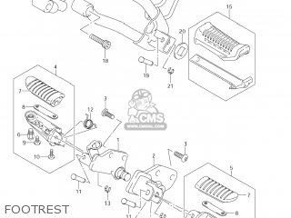 FOOTREST - DL650 VSTROM 2005 (K5) USA (E03)