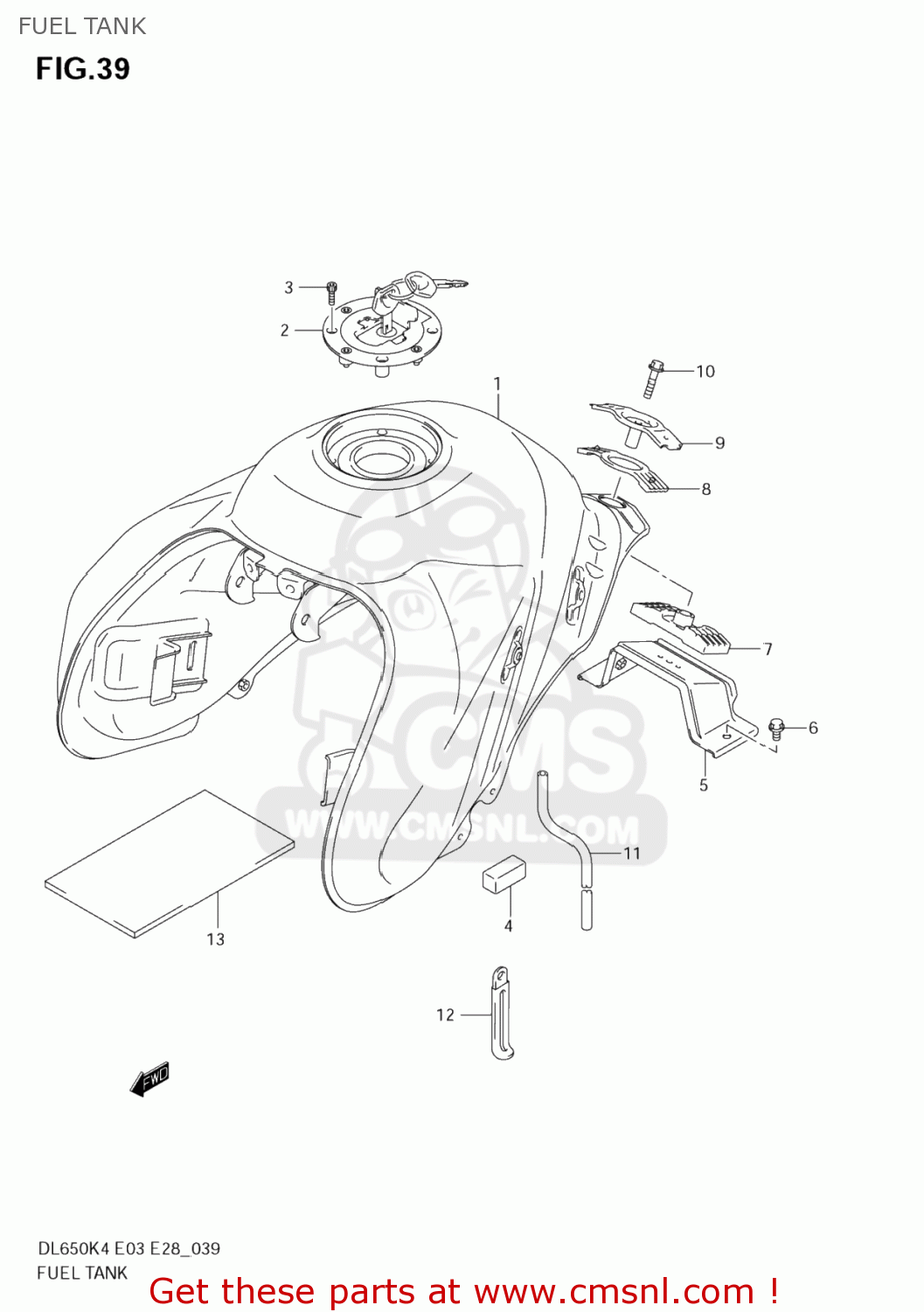 FUEL TANK DL650 VSTROM 2006 (K6) USA (E03)
