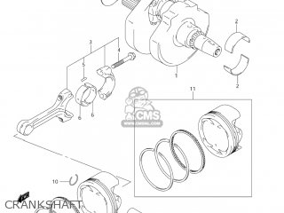 CRANKSHAFT - DL650 VSTROM 2006 (K6) USA (E03)