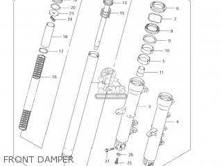 FRONT DAMPER - DL650 VSTROM 2006 (K6) USA (E03)