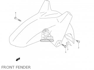 FRONT FENDER - DL650 VSTROM 2006 (K6) USA (E03)