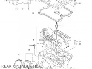 REAR CYLINDER HEAD - DL650 VSTROM 2006 (K6) USA (E03)