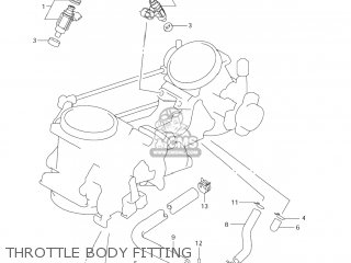 THROTTLE BODY FITTING - DL650 VSTROM 2006 (K6) USA (E03)