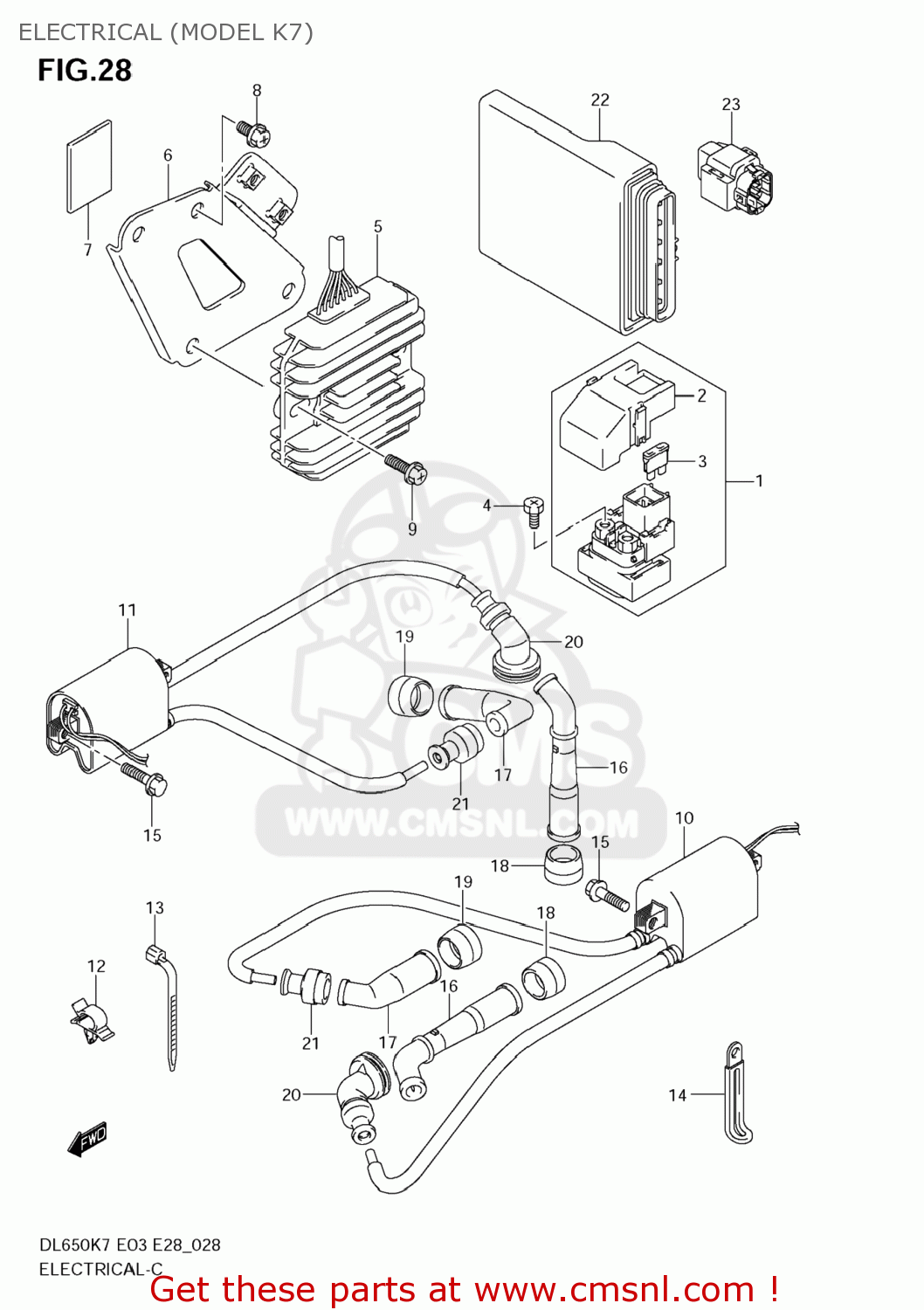 ELECTRICAL (MODEL K7) DL650 VSTROM 2007 (K7) USA (E03)