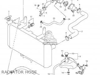 RADIATOR HOSE - DL650 VSTROM 2007 (K7) USA (E03)