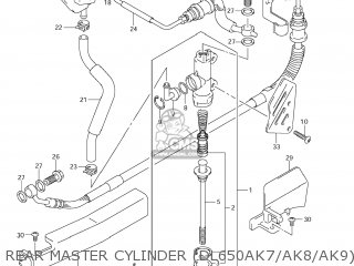 REAR MASTER CYLINDER (DL650AK7/AK8/AK9) - DL650 VSTROM 2007 (K7) USA (E03)
