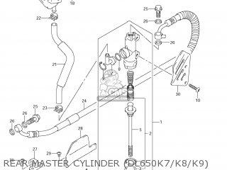 REAR MASTER CYLINDER (DL650K7/K8/K9) - DL650 VSTROM 2007 (K7) USA (E03)