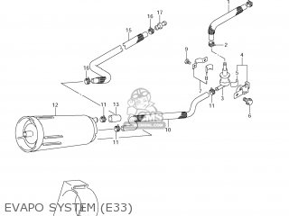 EVAPO SYSTEM (E33) - DL650 VSTROM 2008 (K8) USA (E03)