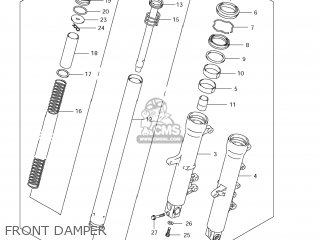 FRONT DAMPER - DL650 VSTROM 2008 (K8) USA (E03)