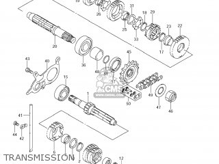 TRANSMISSION - DL650 VSTROM 2008 (K8) USA (E03)