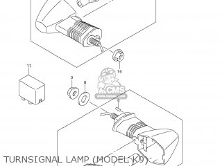 TURNSIGNAL LAMP (MODEL K9) - DL650 VSTROM 2008 (K8) USA (E03)
