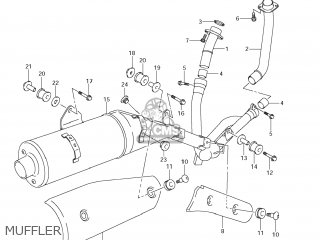 MUFFLER - DL650 VSTROM 2009 (K9) USA (E03)