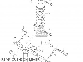 REAR CUSHION LEVER - DL650 VSTROM 2009 (K9) USA (E03)