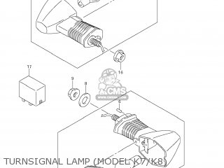 TURNSIGNAL LAMP (MODEL K7/K8) - DL650 VSTROM 2009 (K9) USA (E03)