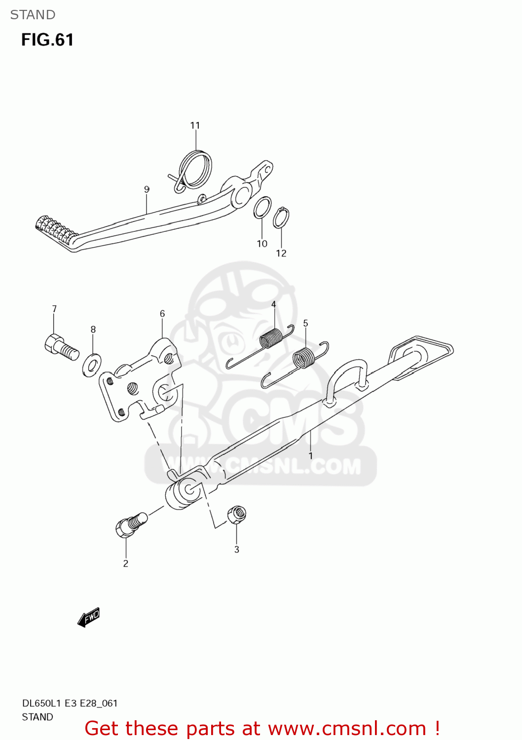 STAND DL650 VSTROM 2011 (L1) USA (E03)