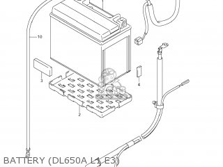 BATTERY (DL650A L1 E3) - DL650 VSTROM 2011 (L1) USA (E03)
