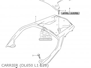 CARRIER (DL650 L1 E28) - DL650 VSTROM 2011 (L1) USA (E03)