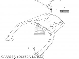 CARRIER (DL650A L1 E33) - DL650 VSTROM 2011 (L1) USA (E03)