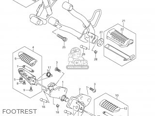 FOOTREST - DL650 VSTROM 2011 (L1) USA (E03)