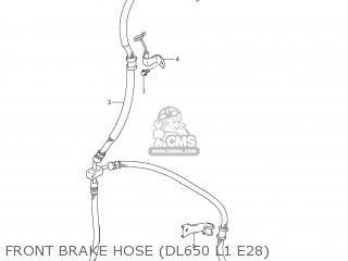 FRONT BRAKE HOSE (DL650 L1 E28) - DL650 VSTROM 2011 (L1) USA (E03)