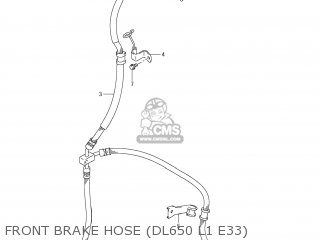 FRONT BRAKE HOSE (DL650 L1 E33) - DL650 VSTROM 2011 (L1) USA (E03)
