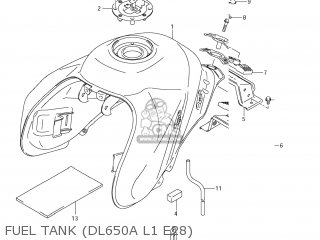 FUEL TANK (DL650A L1 E28) - DL650 VSTROM 2011 (L1) USA (E03)