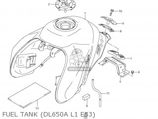 FUEL TANK (DL650A L1 E33) - DL650 VSTROM 2011 (L1) USA (E03)