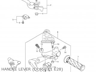 HANDLE LEVER (DL650 L1 E28) - DL650 VSTROM 2011 (L1) USA (E03)