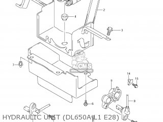 HYDRAULIC UNIT (DL650A L1 E28) - DL650 VSTROM 2011 (L1) USA (E03)