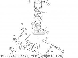 REAR CUSHION LEVER (DL650 L1 E28) - DL650 VSTROM 2011 (L1) USA (E03)