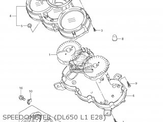 SPEEDOMETER (DL650 L1 E28) - DL650 VSTROM 2011 (L1) USA (E03)