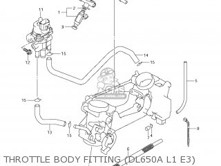 THROTTLE BODY FITTING (DL650A L1 E3) - DL650 VSTROM 2011 (L1) USA (E03)