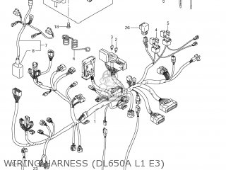 WIRING HARNESS (DL650A L1 E3) - DL650 VSTROM 2011 (L1) USA (E03)