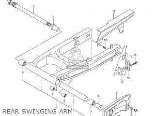 REAR SWINGING ARM - DL650A VSTROM 2007 (K7) USA (E03)