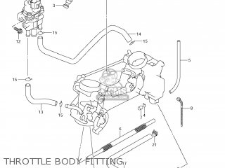 THROTTLE BODY FITTING - DL650A VSTROM 2007 (K7) USA (E03)