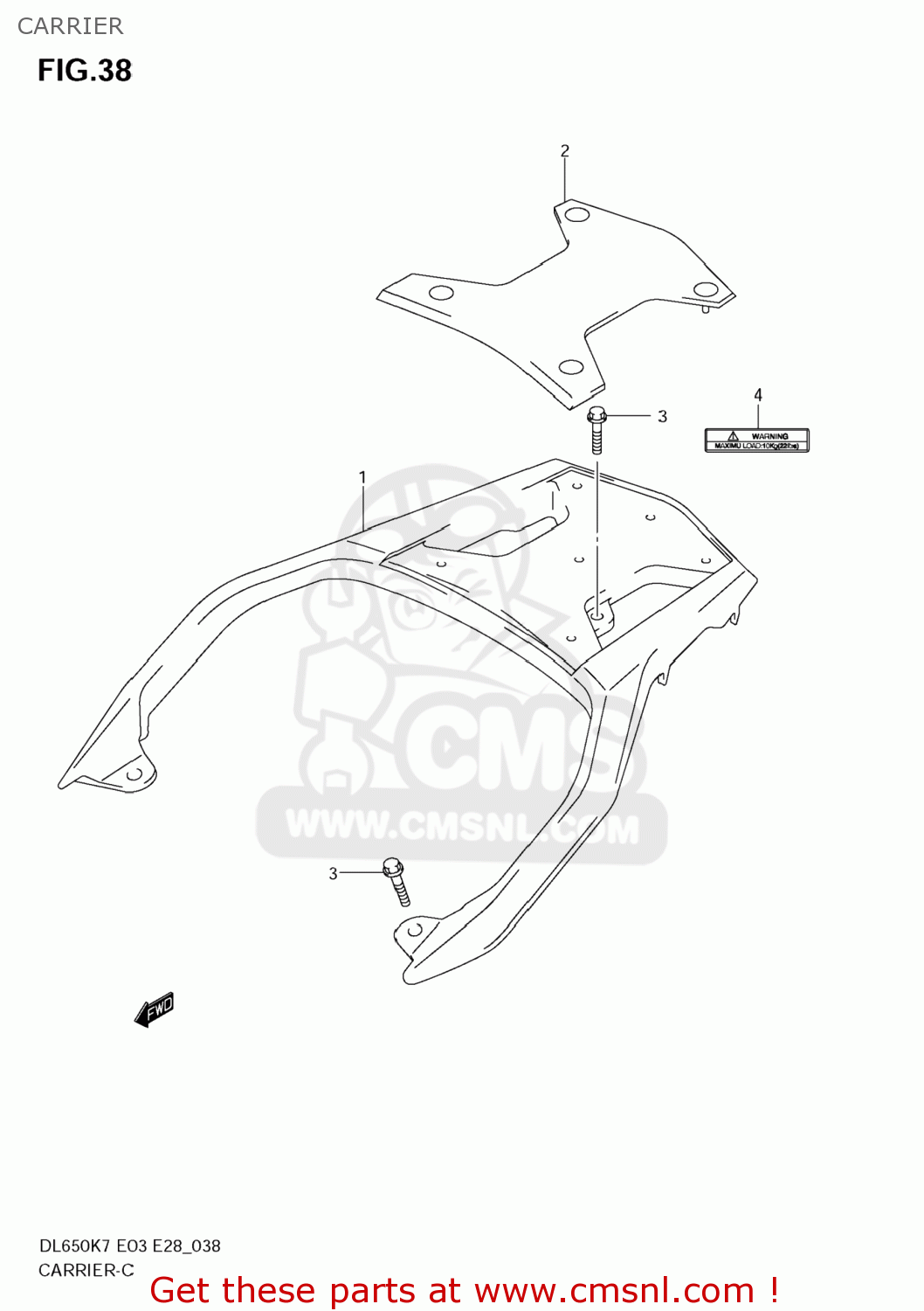 CARRIER DL650A VSTROM 2008 (K8) USA (E03)